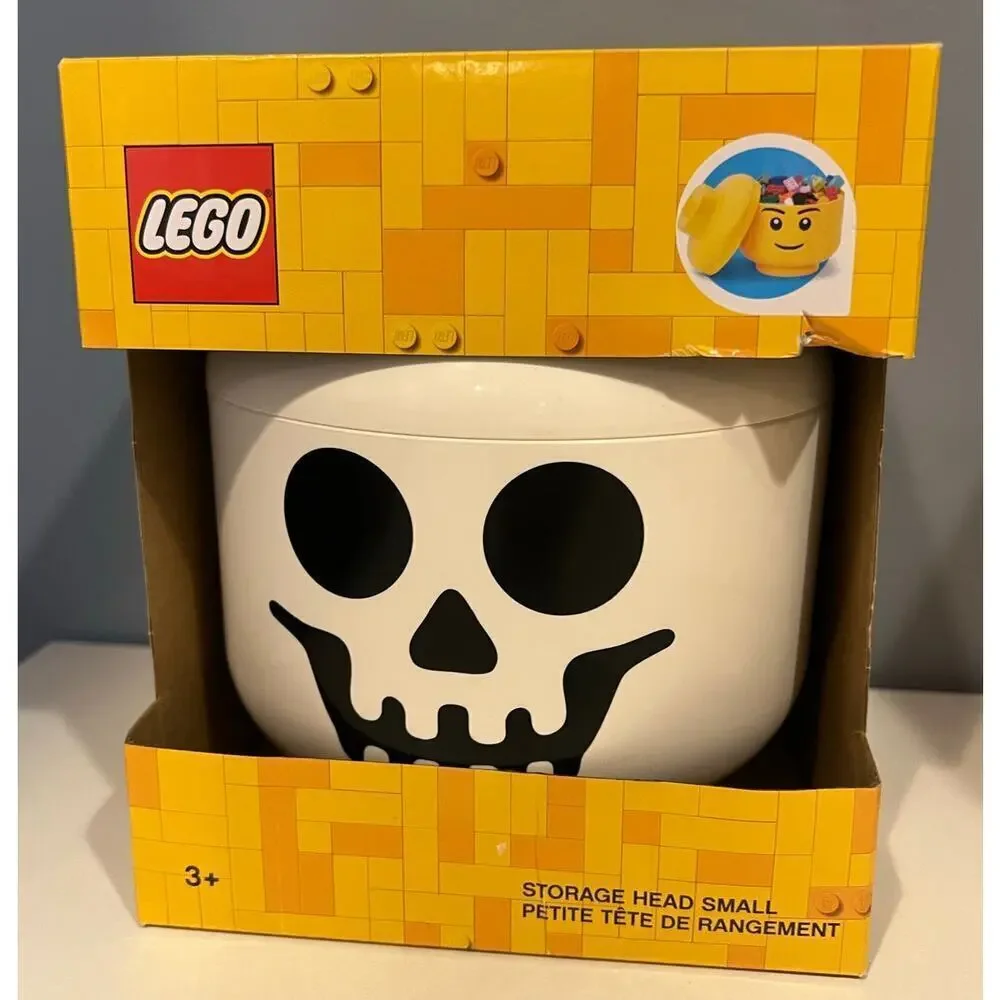 NIB Lego Halloween Skeleton Storage Head